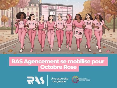 photo : RAS Agencement se mobilise pour Octobre Rose 🎀